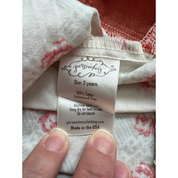 Persnickety Betsey Floral Halter Knot Top Sz 3 Years - Picture 4 of 7